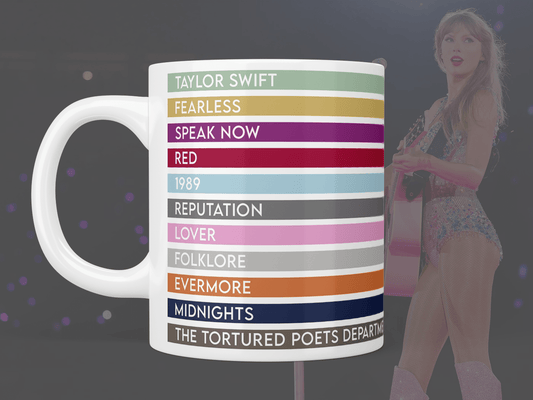 Taylor Swift Era’s striped mug