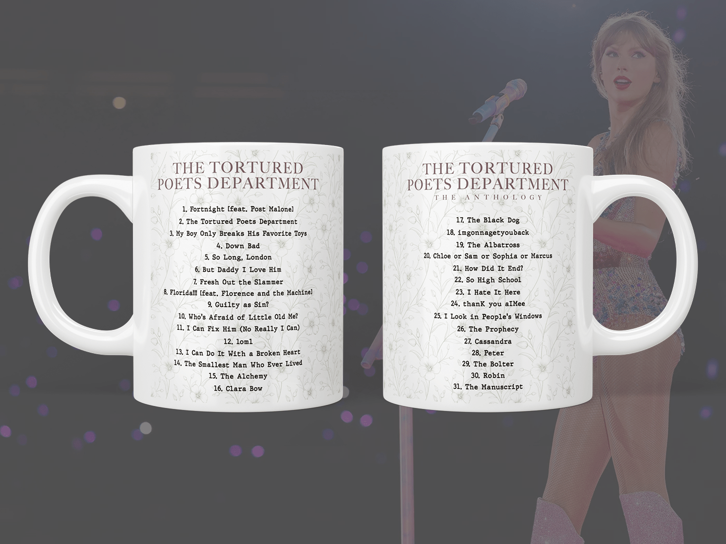 Taylor Swift: The Tortured Poets Department - The Anthology tracklist mug