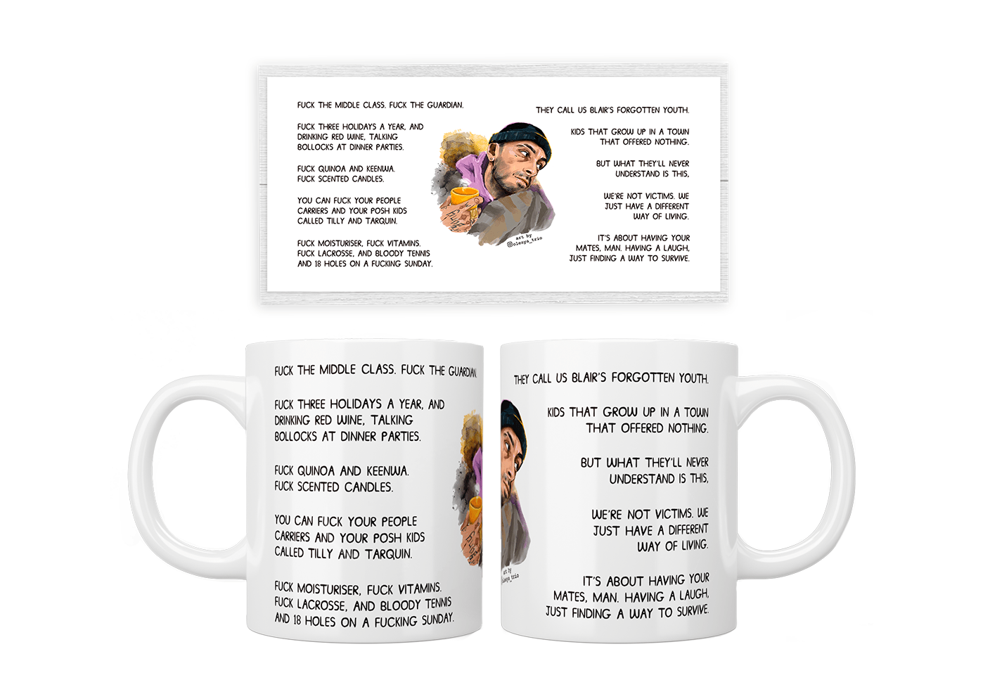 Brassic Vinnie O’Neil opening scene quote mug